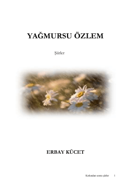 yağmursu özlem