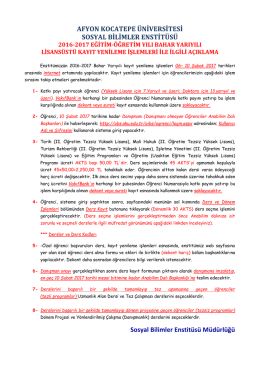 duyuru linki i&ccedil;in tıklayınız. - Afyon Kocatepe &Uuml;niversitesi | SOSYAL