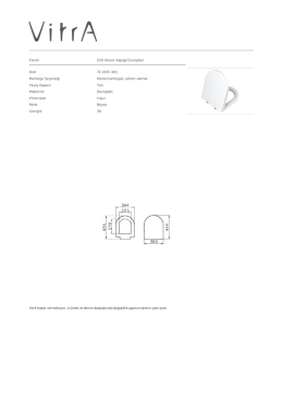 Tanım S50 Klozet Kapağı Duroplast Kod 72-003-301 Menteşe