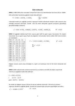 Ekonometri I