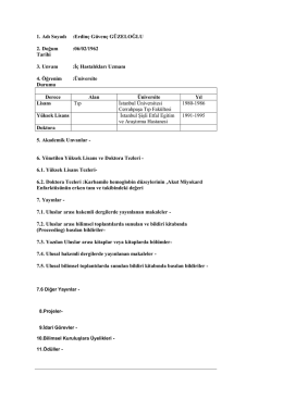 Uzm.Dr. ERDİN&Ccedil; G&Uuml;VEN&Ccedil; G&Uuml;ZELOĞLU