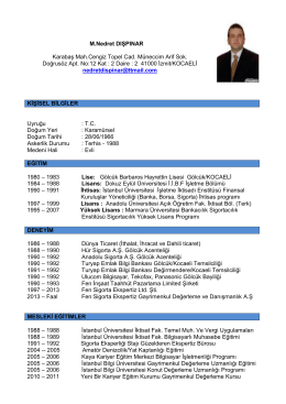M.Nedret DIŞPINAR FOUNDER &ndash;GENERAL APPRAISAL EXPERT
