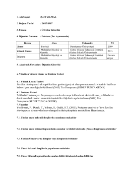 Bacillus thuringiensis ekzopolifosfataz genine (ppx) ait olası