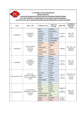 tc istanbul kültür üniversitesi eğitim fakültesi pedagojik formasyon