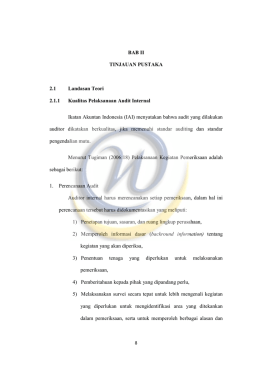 BAB II TINJAUAN PUSTAKA 2.1 Landasan Teori 2.1.1 Kualitas