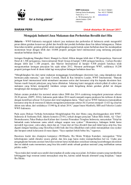 Mengajak Industri Jasa Makanan dan Perhotelan