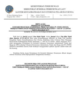 BERITA ACARA PERMINTAAN UJI FORENSIK DOKUMEN