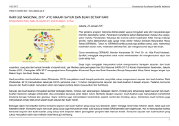 hari gizi nasional 2017: ayo makan sayur dan buah setiap hari