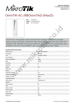 brosur - Mikrotik Indonesia