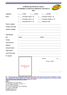 formulir pkpa
