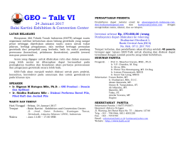 GEO – Talk VI - Himpunan Ahli Teknik Tanah Indonesia