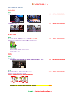 UPDATE FEB-17 - BosKucingDVD