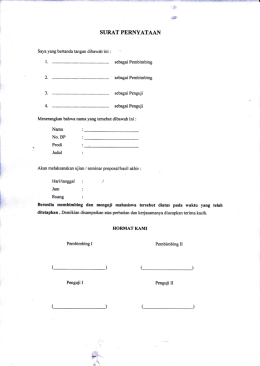 Surat Pernyataan Gizi