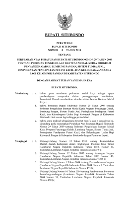 keputusan bupati situbondo