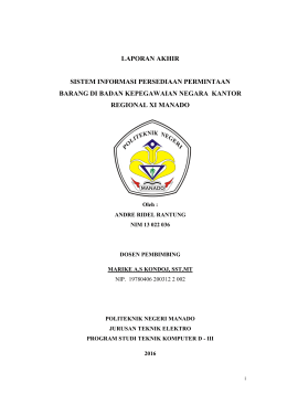 laporan akhir sistem informasi persediaan permintaan barang di