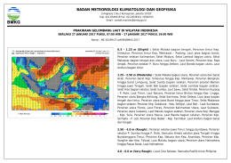 Prakiraan Cuaca Wilayah Pelayanan - Maritim