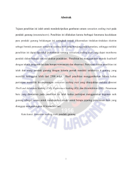 Gambaran Sensation Seeking Trait pada Pendaki Gunung