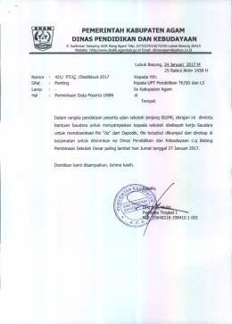 pemerintah kabupaten agam dinas pendidikan dan kebudayaan