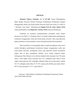 ABSTRAK Khandra Wijaya, Stambuk: A1 A1 09 068