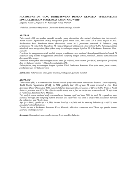 faktor-faktor yang berhubungan dengan kejadian tuberkulosis