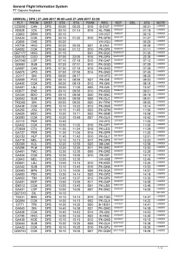 General Flight Information System