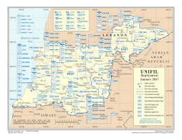 UNIFIL Map - the United Nations
