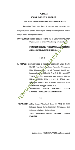 Unduh File - Pengadilan Tinggi Bandung