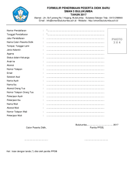 formulir - SMAN 5 Bulukumba