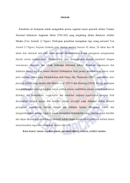 Abstrak Penelitian ini bertujuan untuk mengetahui proses regulasi