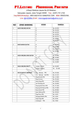 DOWNLOAD HARGA Lengkap - Lestari Manunggal Pratama
