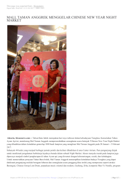 mall taman anggrek menggelar chinese new year