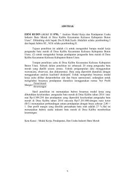 v ABSTRAK ERNI RUDIN (A1A1 11 070), “ Analisis Modal Kerja dan