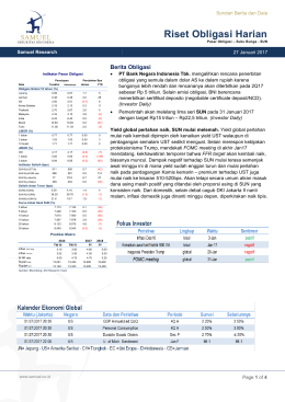 Riset Fixed Income Harian - Samuel Sekuritas Indonesia