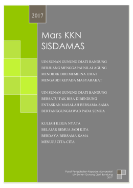 Mars KKN SISDAMAS - uin sunan gunung djati bandung