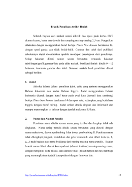 Teknik Penulisan