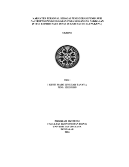 studi empiris pada dinas di kab