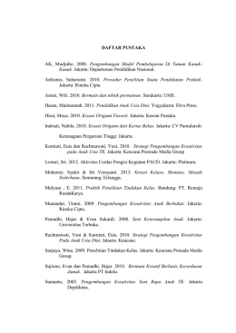 DAFTAR PUSTAKA AK, Mudjidto. 2008. Pengembangan Model