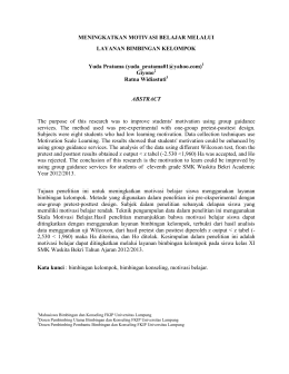 MENINGKATKAN MOTIVASI BELAJAR MELALUI