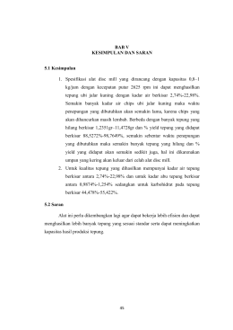 BAB V KESIMPULAN DAN SARAN 5.1 Kesimpulan 1. Spesifikasi