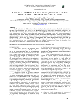 identification of black spot and equivalent accident