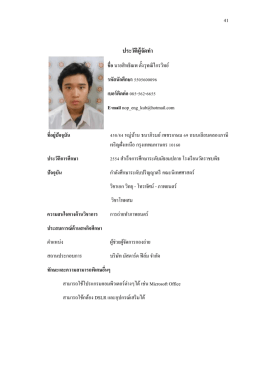 ประวัติผู้จัดท ำ ชื่อนายสิทธิณพ