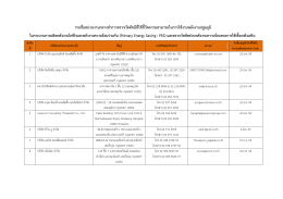 รายชื่อหน  วยงานกลางทําการตรวจวัดดัชนีที่ใช  ชี้วัดความสามารถในการใช