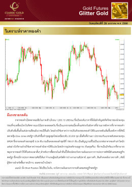 วิเคราะห์ราคาทองคา - Classic Gold Group