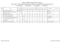รายการความเสี่ยง : การสื่อสารยุทธศาสตร์ระดับ