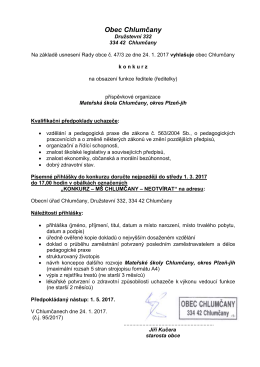 zde ke stažení - Obec Chlumčany