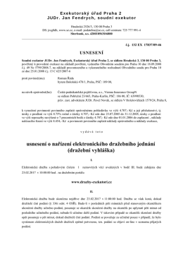 dražebn&iacute; vyhl&aacute;&scaron;ka