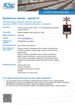Syst&eacute;mov&yacute; inžen&yacute;r - apar&aacute;t OJ