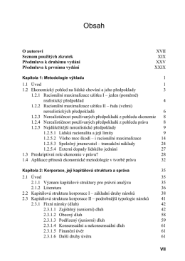 Obsah - Wolters Kluwer ČR, a.