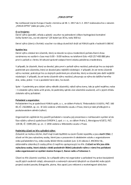 &bdquo;FOKUS OPTIK&ldquo; Na rozhlasov&eacute; stanici Evropa 2 bude v term&iacute;nu od