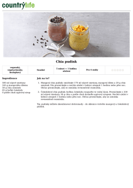 Chia pudink - Country Life